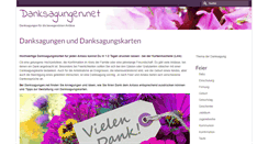 Desktop Screenshot of danksagungen.net