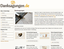 Tablet Screenshot of danksagungen.de